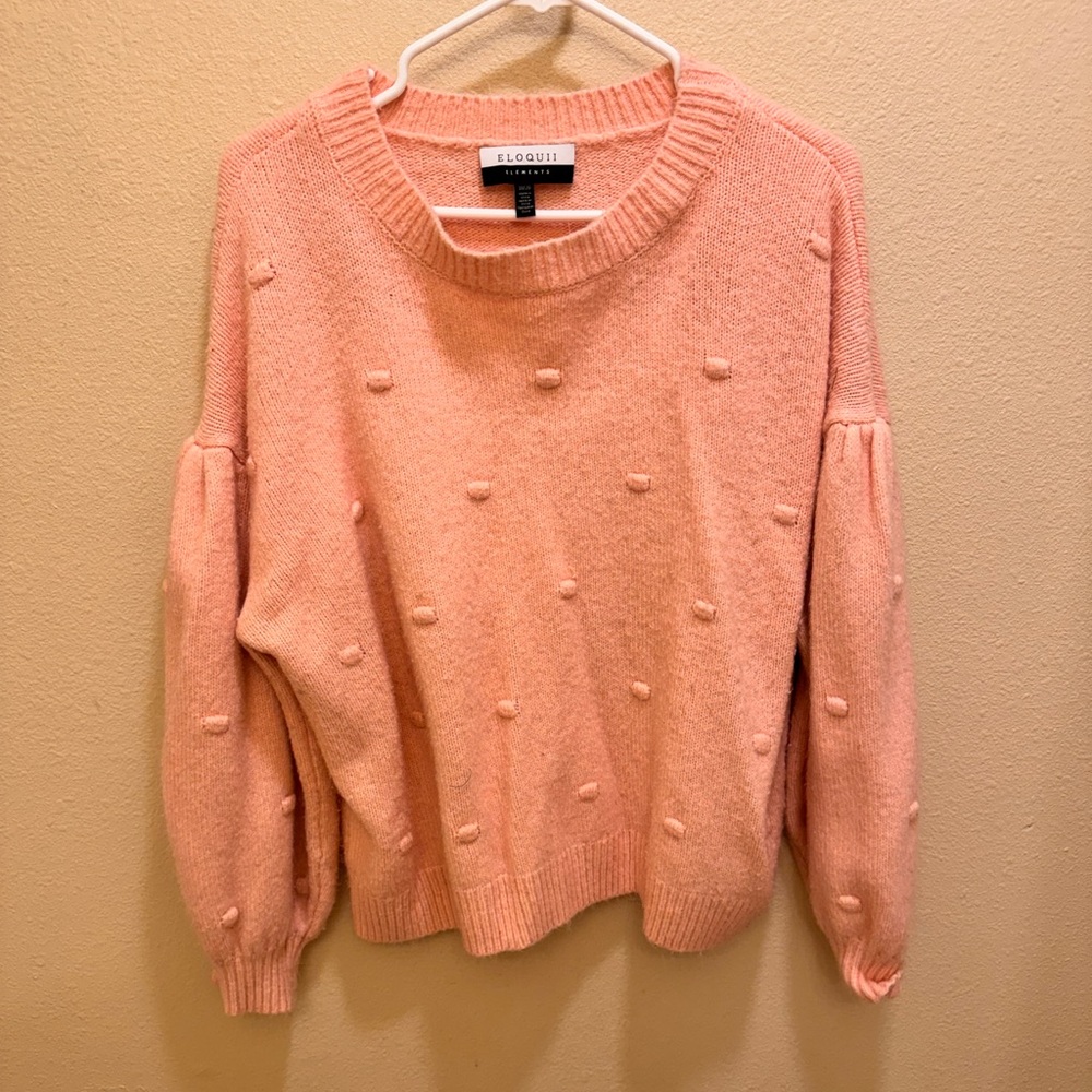 Cute pink polka dot sweater